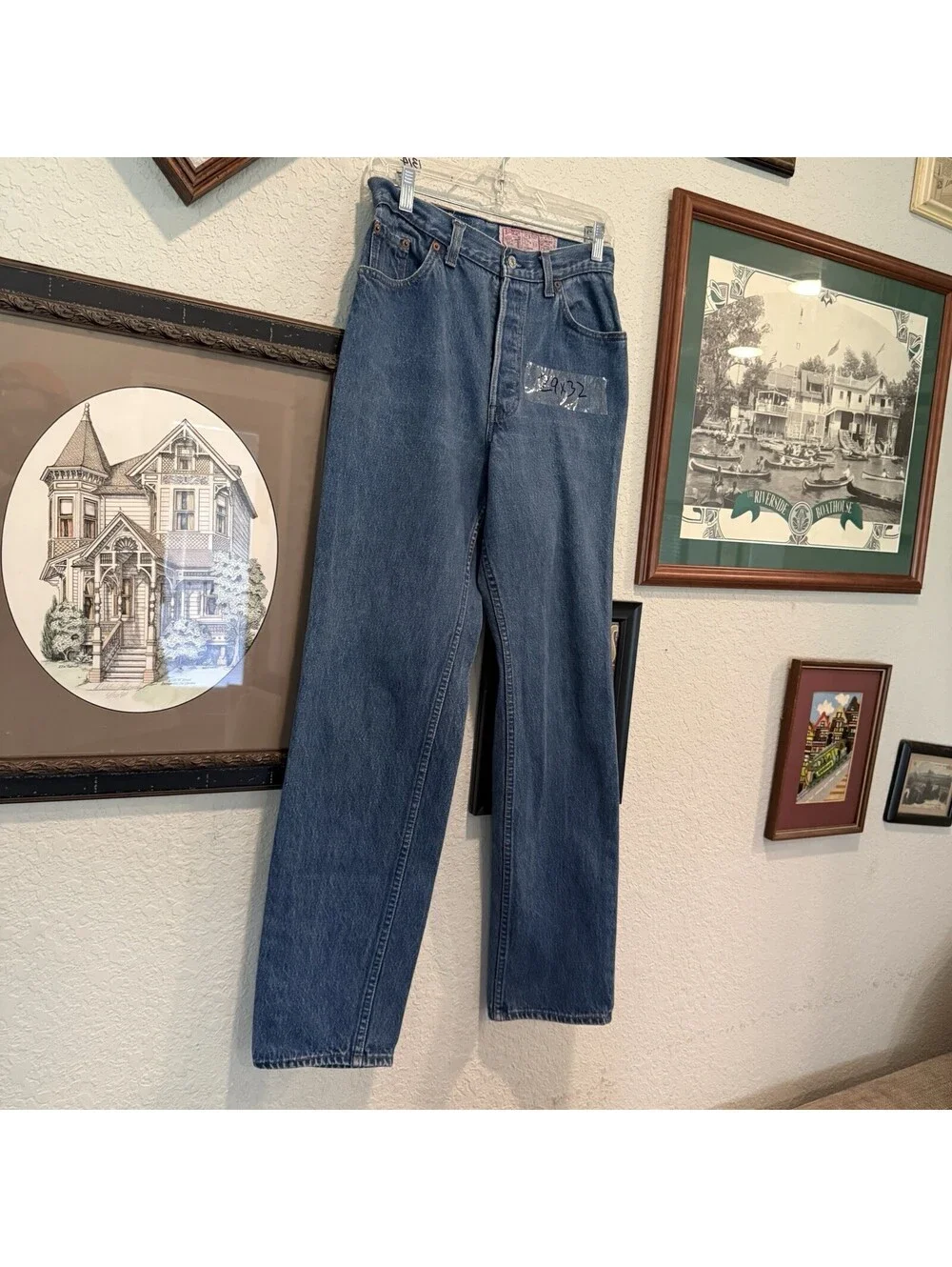 Vintage 80s/90s RARE Levi’s 501 STF Men’s 29x32 Blue Denim Jeans Made in USA